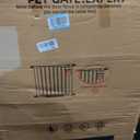 Rgqphantom 41" Tall Safety Pet Gate,Adjustable 29.92"-43.71" Wide,No Drilling Pressure Mount Kit,Auto Close Cat Gate Suitable for Stairs,Doorways (Black, 29.92"-43.71")