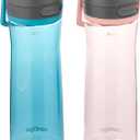 Contigo Jackson 2.0 Tritan Water Bottle with AUTOPOP Lid, 24 Oz., 2- Pack (Juniper & Pink Lemonade)