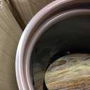 Wood Grain Plastic Trash Can Swing Top Lid, 4Gal/15L Farmhouse Wastebasket Bin Retro Style with Inner Bucket, Bathroom Trash Can Hidden Bag for Room Aesthetic, Round Brown Garbage Can 2pack