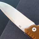 Eafengrow EF223 Folding Knife D2 Blade with G10 Handle Multi Pocket Knife Survival Outdoor Camping Survival (brown)