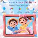 2026 Upgraded TABWEE Kids Tablet 10 Inch, Latest Android 16 Tablet for Kids Ages 6-12, 16GB RAM 64GB ROM (Expandable 2TB), HD Eye-Care Display, Parental Control, WiFi, Kid-Proof Case & Stylus Included