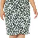 Amazon Essentials Women's Sleeveless Crossover Twist Neck Faux Wrap Dress (Dark Green Floral)