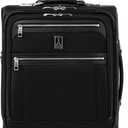 Travelpro Platinum Elite Softside Expandable Carry on Luggage, 8 Wheel Spinner Suitcase, USB Port, Men and Women, International, Shadow Black, Carry On 19-Inch