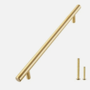 Amerdeco 10 Pack Gold Cabinet Pulls 10 Inch(254MM) Hole Centers Kitchen Cabinet