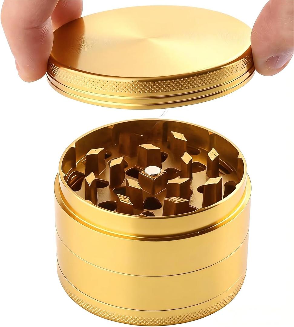 Spice Grinder Large 2.2 Inch (Gold)