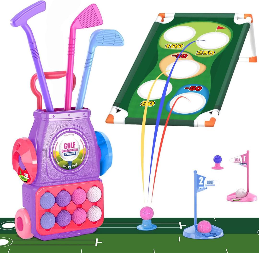 TOY Life Kids Golf Clubs 3-5, Kids Golf Set, Toddler Golf Clubs,Toddler Golf Sets 3-4 Years