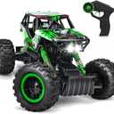 DOUBLE E 1:14 Scale Large Remote Control Car Monster Trucks with Head Lights, 4WD Off-Road All Terrain RC Car, Rechargeable Vehicle for Outdoor Play and Xmas Gifts