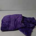DREAMNINE Oversized Soft Fuzzy Fleece Throw Blanket Twin Size 60" x 80",Decorative Large Solid Lightweight Velvet Bed Blanket,Big Cute Cozy Accent Shaggy Microfiber Flannel Blankets for Bedroom, Purple