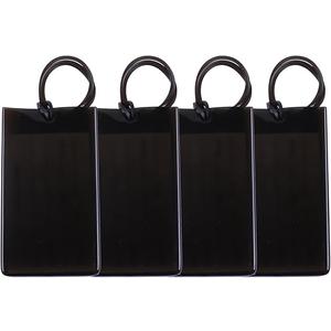 Flexible Travel Luggage Tags - Name ID Labels Set for Suitcases - 4 Pack