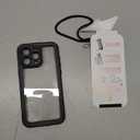 for iPhone 15 Pro Max Case Waterproof,IP68 Waterproof and Built-in Screen Protector 360 Full Body Underwater Case Shock-Proof and Dust-Proof iPhone 15 Pro Max Case 6.7-inch Black