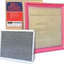 OIFILLIO Engine Cabin Air Filter Kit for Ford F150 (2015-2025) 2.7L 3.0L 3.3L 3.5L 5.0L, Expedition Navigator (2018-2024), Replaces FP79, FA1883, FL3Z19N619A