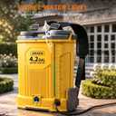 Battery Powered Backpack Sprayer Compatible with DeWalt 20V MAX Battery -100 PSI Electric Weed Sprayer 4.2 Gallon, Yard Garden Sprayer (No Battery) with Visible Water Level for Lawn, Garden, Yard