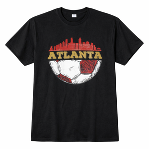 Atlanta Skyline Shirt Atlanta Soccer Tee Kids Futbol Gifts TShirt Size M