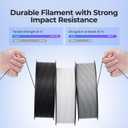 Soleyin PLA Filament 1.75mm, Neatly Wound 3D Printer Filament 1kg Spool (2.2lbs), High-Speed Printing, Dimensional Accuracy ±0.02mm, Strong Toughness No Warping, Fit Most FDM 3D Printers,Black