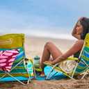 Coleman Utopia Breeze Lightweight Beach Chair with Cup Holder, Comfortable Portable Outdoor Chair with Carry Bag, Supports up to 250lbs, Great for Beach & Yard