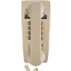 Sangyn Retro Wall Phones for Landline with Loud Mechanical Ringer Vintage Wall Mount Phone with Volume Adjustable Old Fashioned Corded Landline Telephone for Home School Hotel Office, Beige
