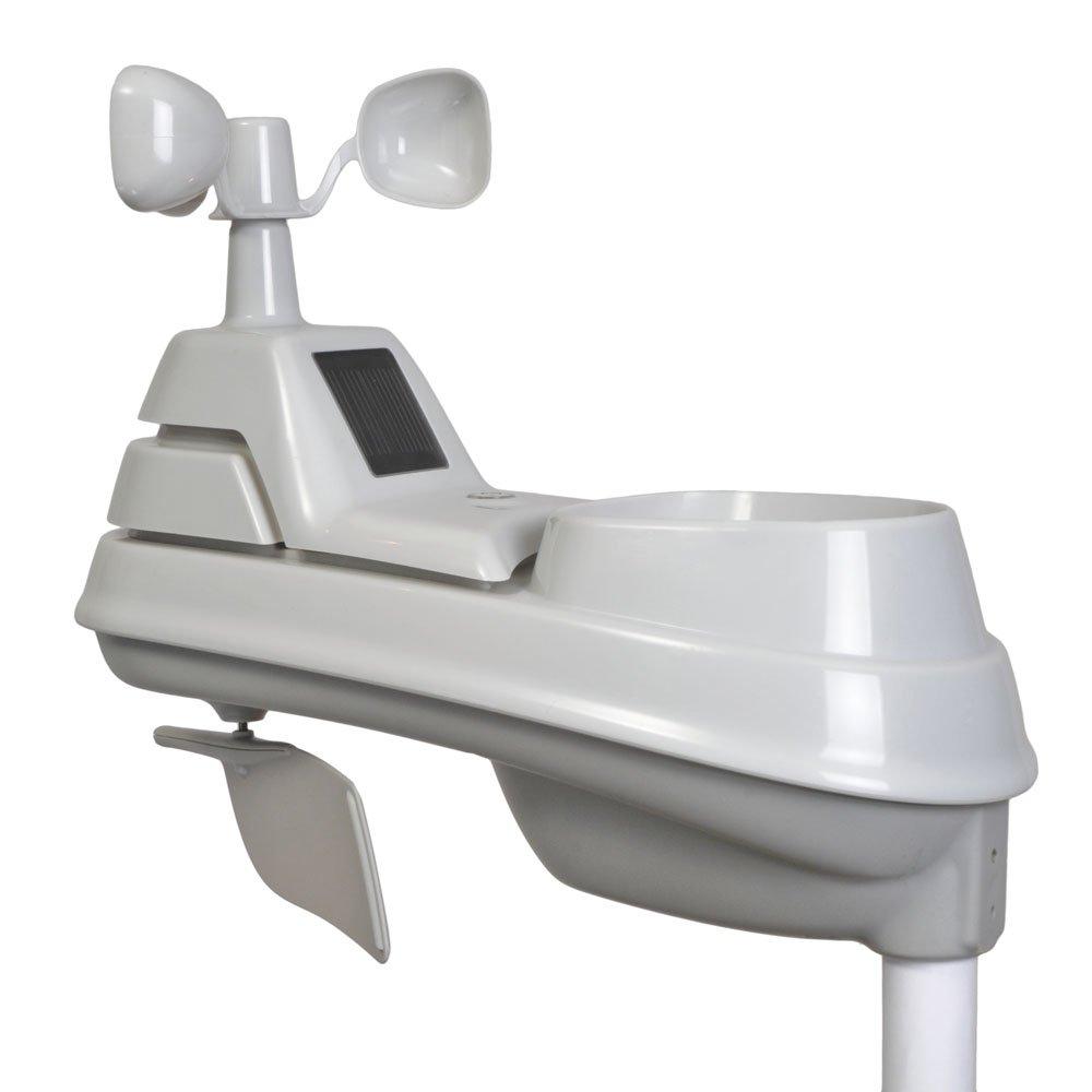 AcuRite Iris (5-in-1) Weather Sensor with Rain Gauge, Wind Speed, Wind Direction, Temperature and Humidity (06004M) (Single Solar Panel)