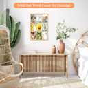 4x6 Oak Wood Picture Frames Collage Wall Decor Natural Woodgrain, Solid Oak Wooden Family Photo Collage Frame 9 Openings, Glass Front, Wall Hanging Display 9 4x6 Pictures