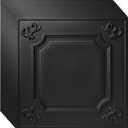 Art3d Drop Ceiling Tiles 24x24,(12-Pack, 48 Sq.ft),Wainscoting Panels Glue Up 2x2, Black