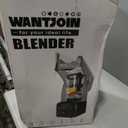 WantJoin Professional Commercial Blender With Shield Quiet Sound Enclosure 2200W Industries Strong and Quiet Professional-Grade Power, Self-Cleaning, Black