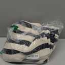 LEEVAN Black and White Front Porch Rugs Outdoor Stripe 3x5 ft, Hand-Woven Front Door Mat Washable Cotton Reversible Entry Rugs Layered Doormats for Outside Entrance Patio Balcony Living Room Kitchen