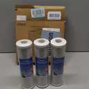 1 Micron 2.5" x 10" Whole House CTO Carbon Sediment Water Filter Cartridge Compatible with DuPont WFPFC8002, WFPFC9001, SCWH-5, WHCF-WHWC, FXWTC, CBC-10, RO Unit, Pack of 3