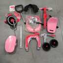 Radio Flyer Pedal & Push 4-in-1 Stroll 'N Trike, Pink Tricycle, Tricycle for Toddlers Age 1-5, Toddler Bike 