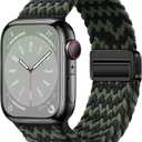 Nylon Sport Loop Watch Bands Compatible with Apple Watch Band Ultra 2 1 49mm 45mm 44mm 42mm 41mm 40mm 38mm, Soft Braided Woven Magnetic Clasp Strap for iWatch Series 10/9/8/7/6/5/4/3/SE,Women Men