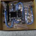 SATA Card PCIE 3.0, 4 Port with 4 Cables, Controller Expansion Card with Low Profile Bracket, Non-Raid, Boot as System Disk, Support 4 SATA 3.0 Devices