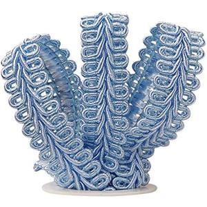Paper Mart Light Blue Polyester Gimp Braid Trim 5/8" x 10 Yards - Wedding Occasion (5/8" x 10 Yd)