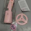 Auto Face Tracking Tripod 360 Rotating Cell Phone Photo and Video Kits Stand, No App, Phone Camera Stand with Remote and Gesture Control for Live Recording Tiktok Pink1