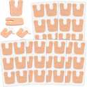 36 Pcs U-Shaped Callus Cushions, Soft Corn Pads for Foot Bottom, Felt Adhesive Metatarsal Pads, Beige Heel Protectors for Pain Relief, Prevent Calluses from Rubbing in Shoes for Men & Women.