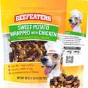 Beefeaters Dog Treats Sweet Potato Chews 28 oz Resealable Bag | Rawhide-Free Jerky Chews | Grain-Free Dog Treats, Gentle Chew | No Corn, Wheat or Gluten, Low Fat Training & High Protein Daily Treat (EXP 03/15/29)