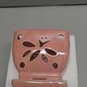 Grdthzey Orchid Pots with Holes Square Ceramic Orchid Planter Pots 5.5 inch (Pink)
