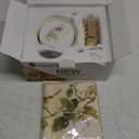 Matcha Set 8-Piece Japanese Tea Ceremony Kit with Ceramic Bowl, Bamboo Whisk & Holder, 2 Scoops, Strainer, Tea Cloth - Complete Gift Set for Traditional Brewing(Gradient flower)