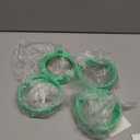 Elementi Sprouting Lids for Wide Mouth Mason Jars (Set of 4), Sprouting Jar Kit for Organic Sprouts, Alfalfa & Mung Bean Sprouts Grow Kit, 316 Stainless Steel Mesh Screen Strainer Lid (Mint Green)