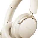 Picun NC60 Hybrid Active Noise Cancelling Headphones, Foldable Wireless Over Ear Bluetooth 5.4 Headphones, 80H Playtime, Transparency Mode, Stereo Bass, Custom EQ via App for Travel Home Khaki White