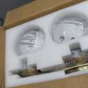 Champagne Bronze Mid-Century 3-Light Globe Bathroom Vanity Light