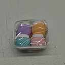 Travel Containers for Toiletries, GLAMFIELDS TSA Approved 1.7oz 50ml Travel Size Silicone Cream Jars BPA Free, Leak-proof Travel Essentials with Lid for Cosmetic Face Hand Body Cream Macaron (4 Pack)