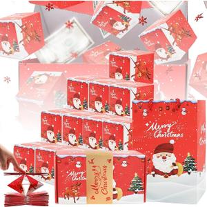 Christmas Surprise Box Gift Explosion for Money - Pop-Up Cash Gifts Boxes, Unique Folding Bouncing Envelope Gift Box, Cash Explosion for Birthday Anniversary Valentine Proposal