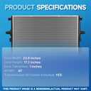 1062 Radiator | With TOC | Fits For Ford Ranger 85-94; Mazda B2300 94 | OE#F77H8005DA;E5TZ8005R