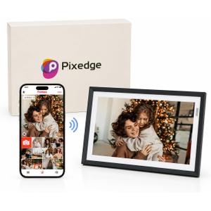 Frameo 10.1 in Smart WiFi Digital Photo Frame Electronic Picture Frame Slideshow Send Photos,32GB Ultra-Large Storage High Definition Display IPS Touch Screen Picture Frame (Matte black)