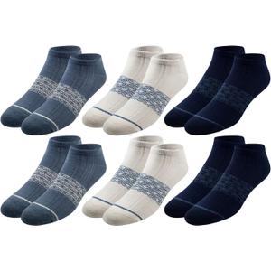 Pair of Thieves Men's Athletic Cotton Low-Cut Socks - 6-Pack Cushioned Comfort Socks for Sports, Work & Casual Wear (Black/Oatmeal/Navy)