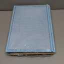 3 Tier Paper Organizer with Handle, Metal Desk Organizer Mesh Paper Letter Tray Desktop File Folder Document Sorter for Classroom, School, Office Accessories Organization and Storage - Blue