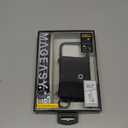 MAGEASY Designed for Phone 17 Pro Wallet Case with Crossbody Strap - Compatible with MagSafe Detachable Coin Purse & Card Slot, Leather Crossbody Lanyard, 16ft Drop Protection | Pouch M (Black)