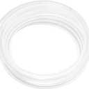 Clear Vinyl Tubing - 1/4" ID 3/8" OD, 25 Ft, 60PSI, Flexible Lightweight Plastic, BPA Free, Multipurpose Hybrid Reinforced Tubing for Water, Air, Oil