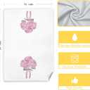 CIOJUNE Coquette Pink Hydrangea Floral Hand Towels for Bathroom Spa Gym, Preppy Aesthetic Floral Kitchen Towels, Rustic Hydrangea Flower Dish Tea Towels for Kitchen Decor, 16x24 Inch Set of 2