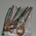 Elegant 5-Piece Walnut Wood Kitchen Utensil Set  Non-Scratch, Heat-Resistant Cooking Utensil Set with Kitchen Tongs, Spoons, Spatula & Ladle  Lightweight, Durable & Perfect for Daily Use or Gifting