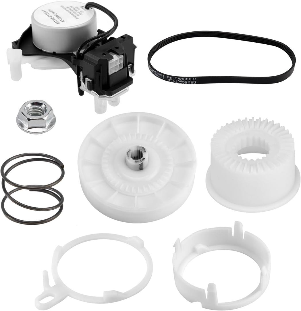 W10913953 Washer Pulley Clutch Kit W10721967 Pulley Clutch W10006384 Drive Belt Compatible with Whirlpool Kenmore Maytag Amana Washing Machine, Replaces W10006354 W10815026 W10597177 49tyz-e120a1