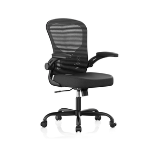 Office Chair, Ergonomic Desk Chairs 330LBS Capacity High Back Mesh Computer Chair with Flip-up Armrests, Comfy Work Chair with Adjustable Lumbar Support, Rolling Chair